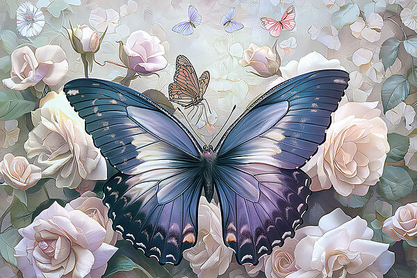A butterfly on a flower A butterfly on a flower