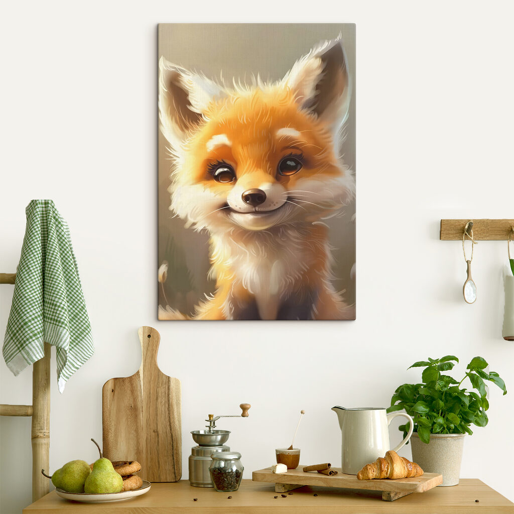 A cartoon of a fox