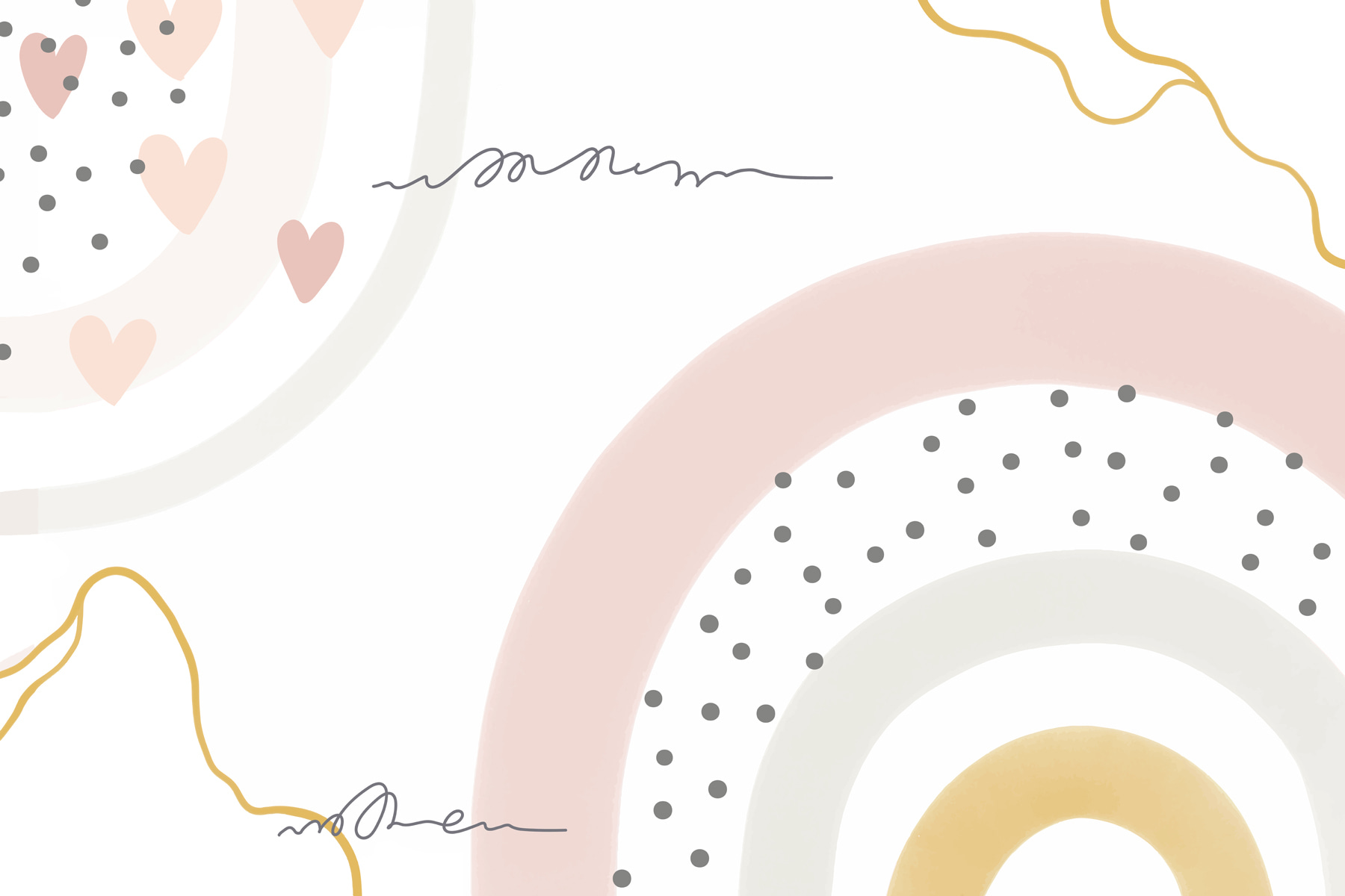 u99373p - Fehér háttér rózsaszín és szürke körökkel és pöttyökkel - tegory