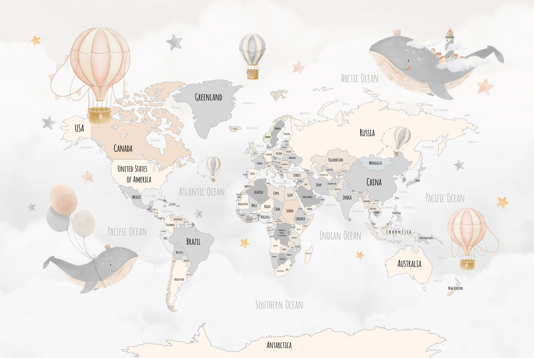 w00680v1p - A világ térképe hőlégballonokkal - tegory