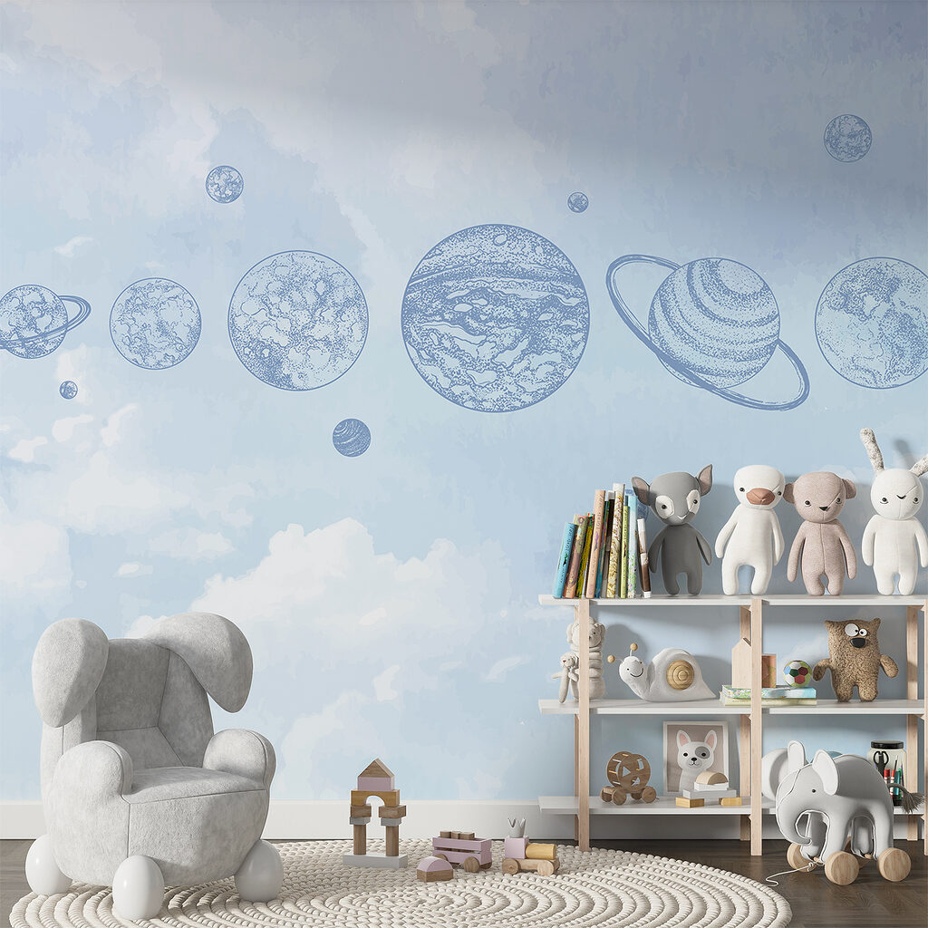 A line of planets in the sky A line of planets in the sky