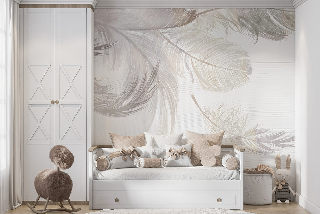 A group of white feathers A group of white feathers