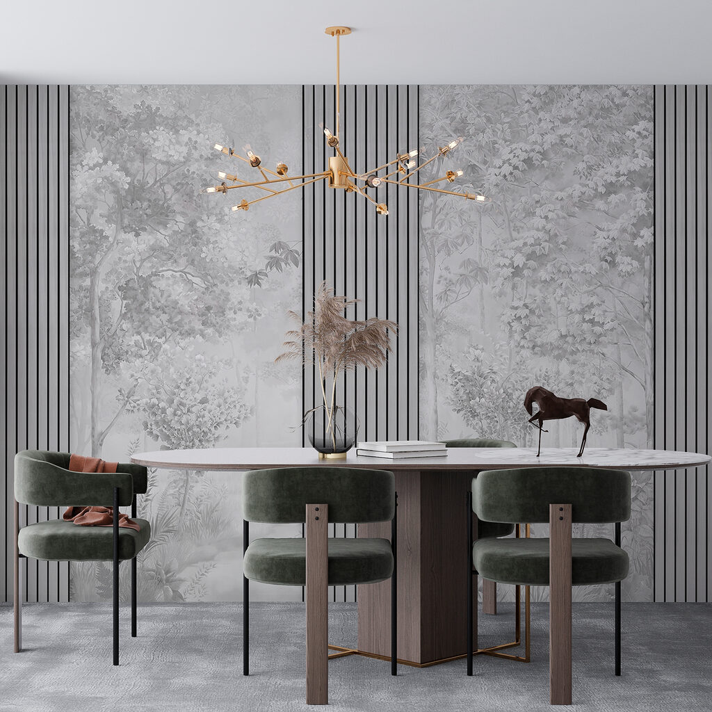 A wall with a tall vertical line A wall with a tall vertical line