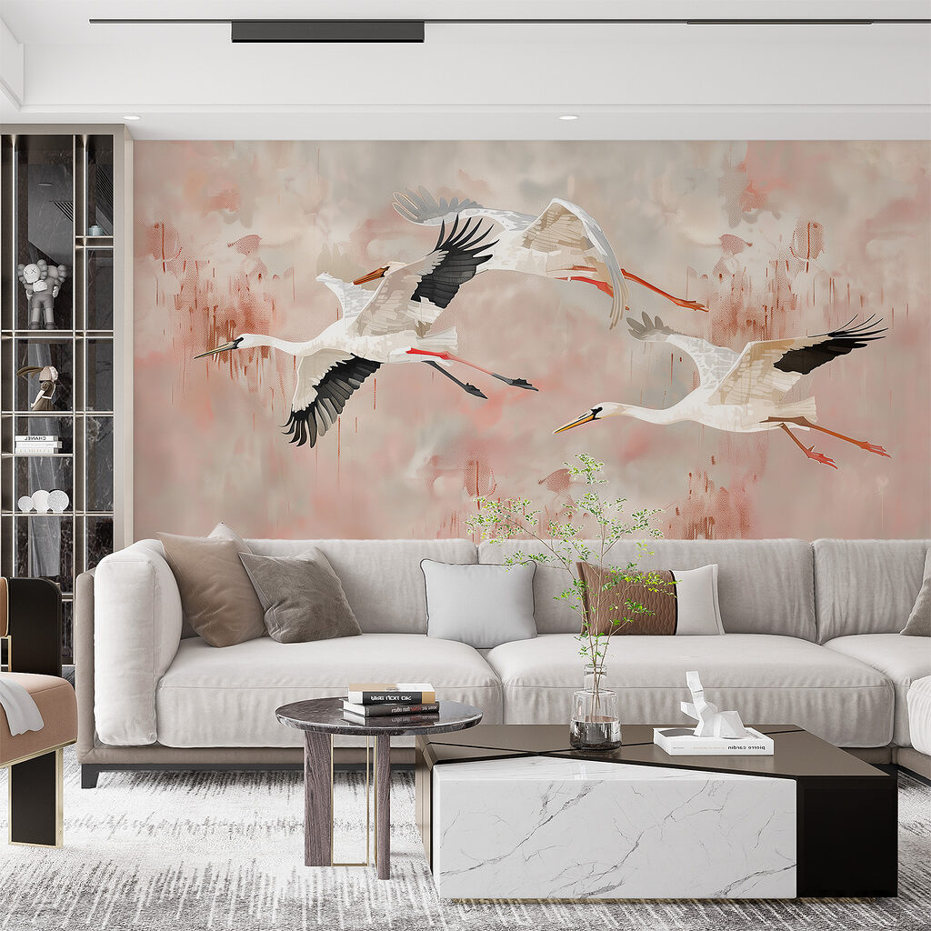 A group of birds flying in the sky A group of birds flying in the sky