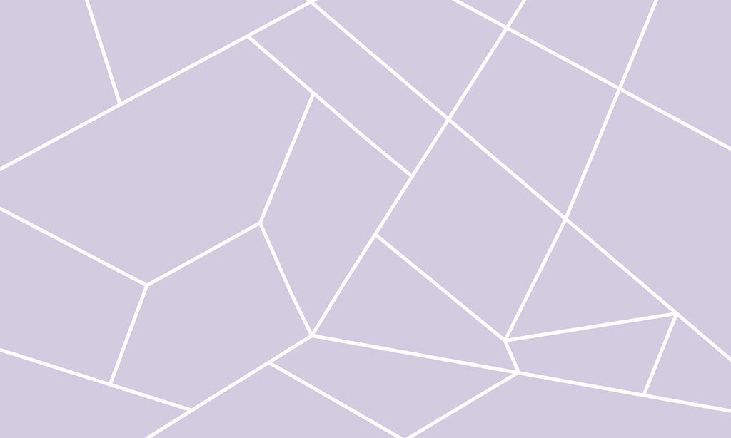 A purple background with white lines