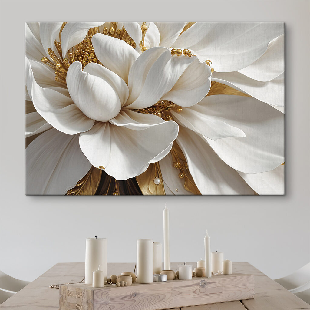 Elegant white flower with subtle details Elegant white flower with subtle details