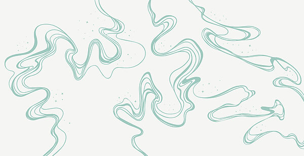 A white background with green lines