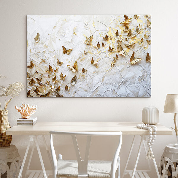 Fluttering wings in serene harmony