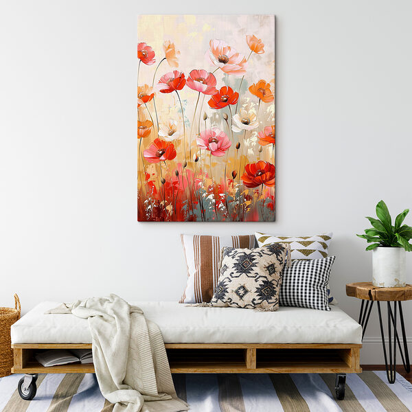 Vibrant blossoms in a colorful field Vibrant blossoms in a colorful field