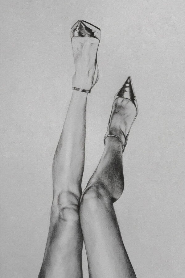 A drawing of a woman's legs A drawing of a woman's legs