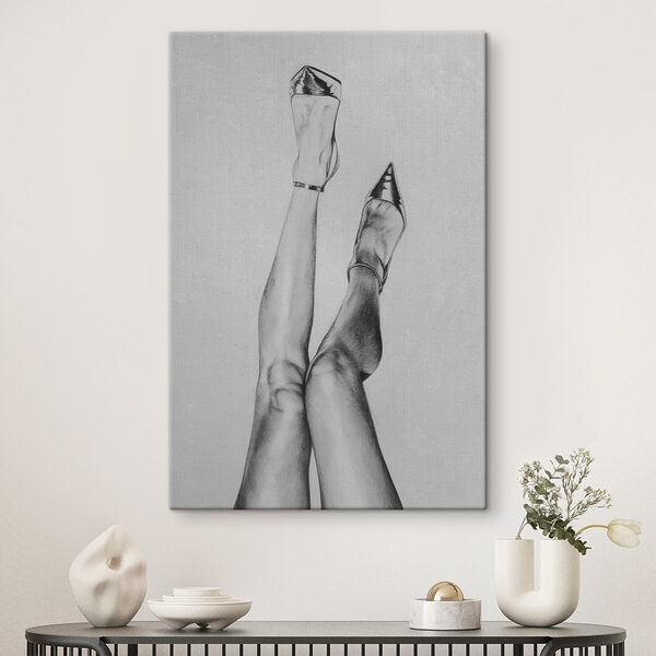 A drawing of a woman's legs A drawing of a woman's legs