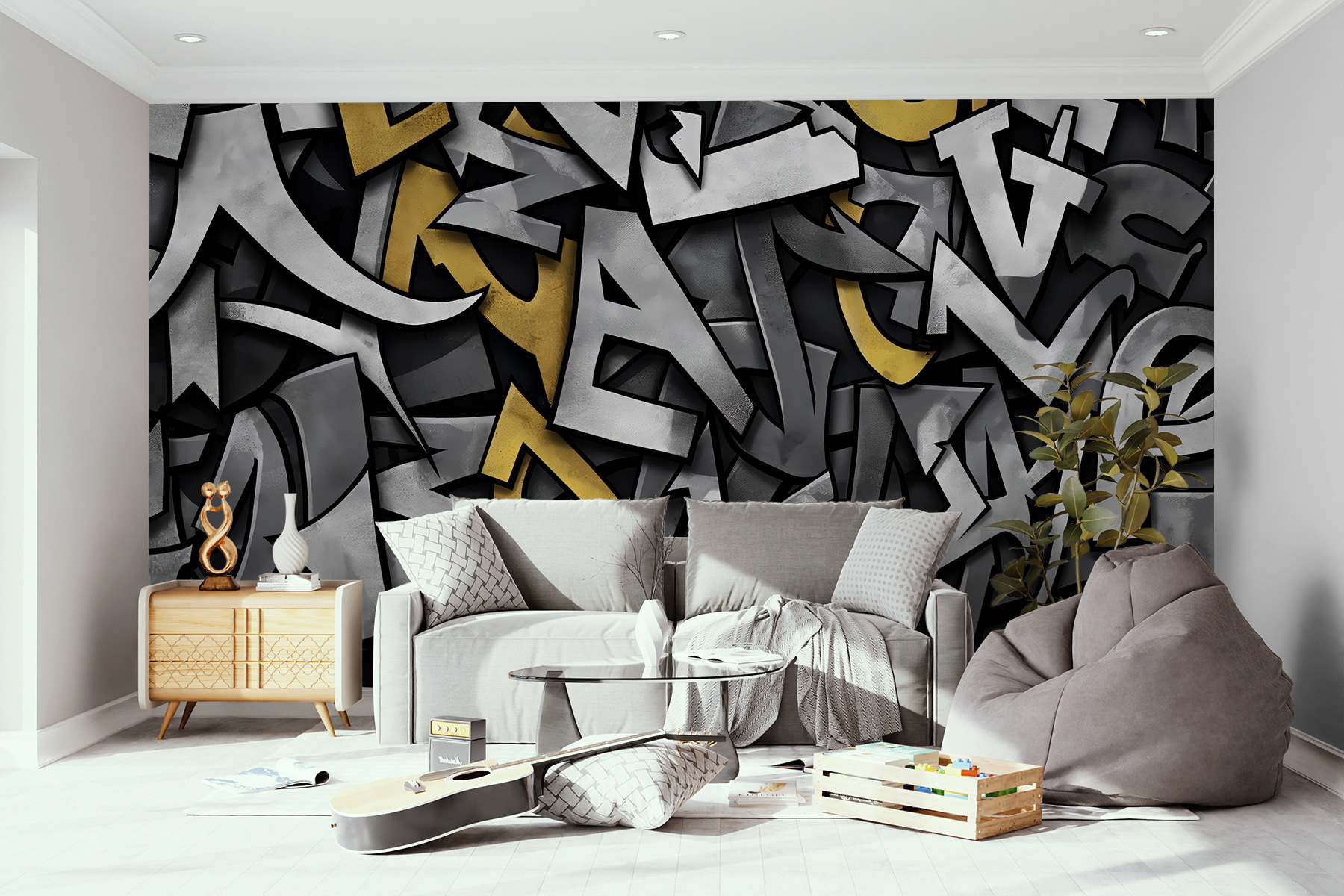 A close up of a pattern of letters A close up of a pattern of letters