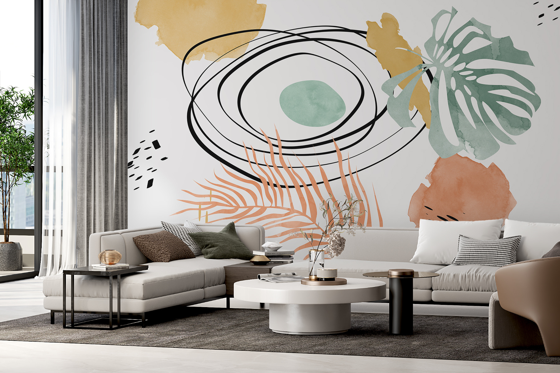 A close up of a painting A close up of a painting