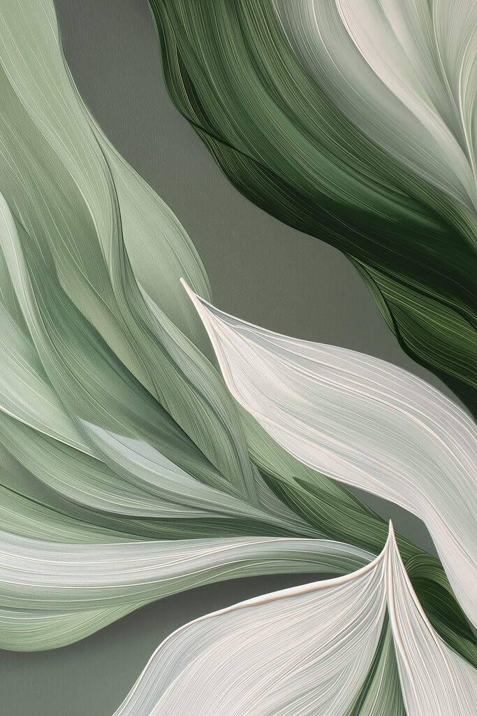 A close up of leaves