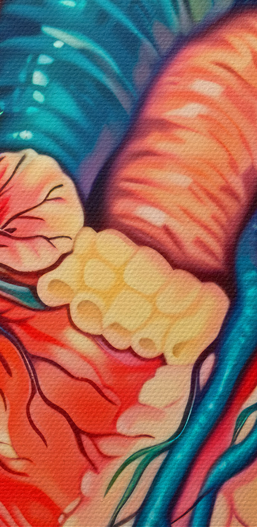 Színes szív virágokkal Színes szív virágokkal