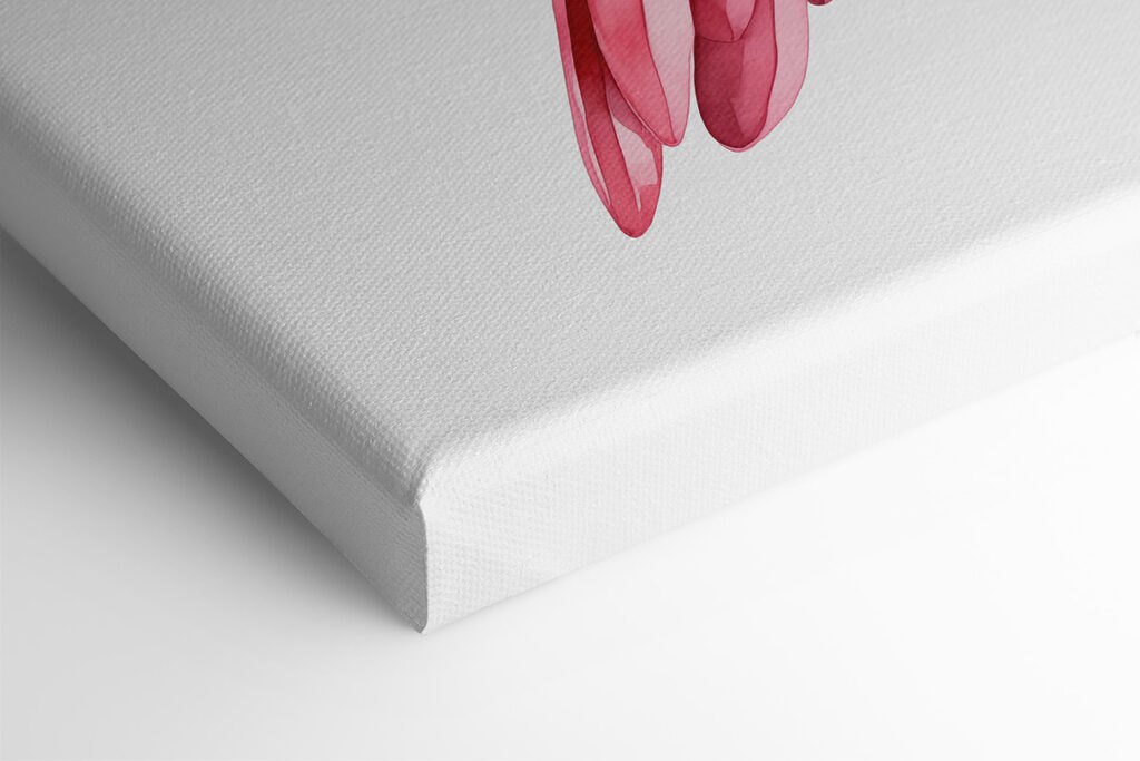 A pink bird on a branch