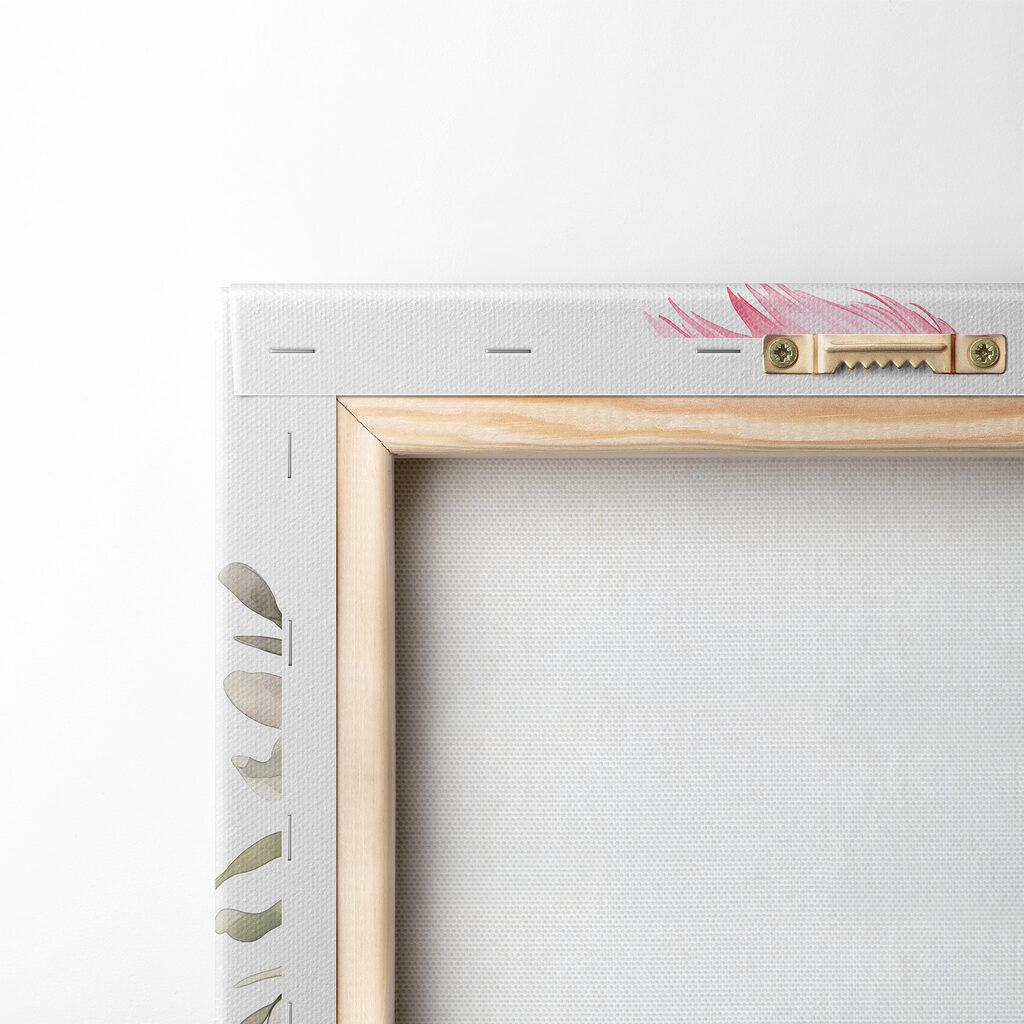 A pink bird on a branch