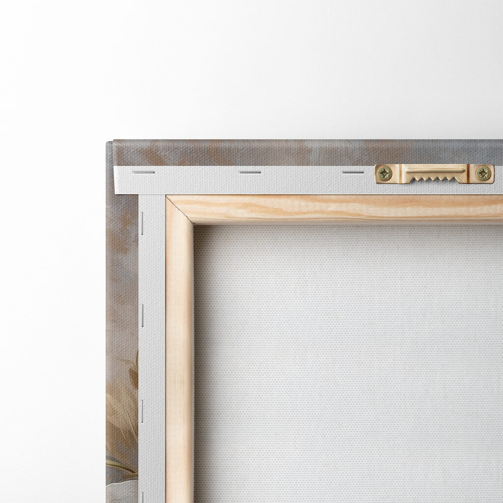 A white flower with brown leaves