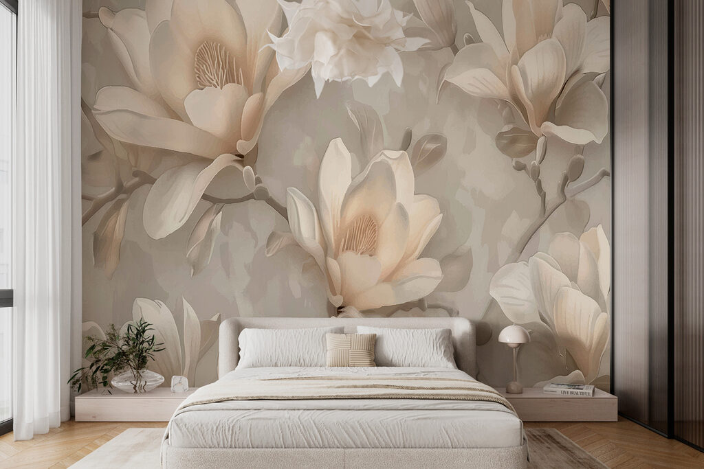 A wallpaper with flowers A wallpaper with flowers