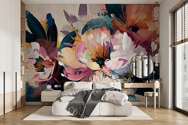 Fotótapéta Fotótapéta Virágok festménye (Cikkszám: w07940)