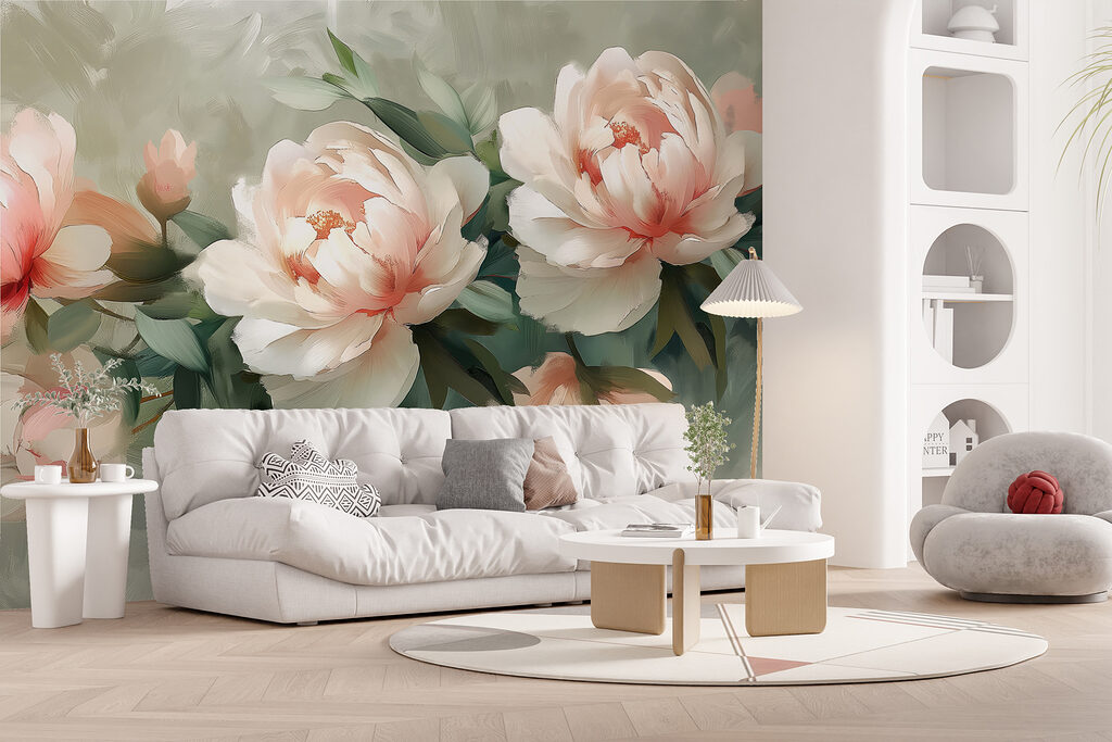 A group of flowers on a white surface A group of flowers on a white surface