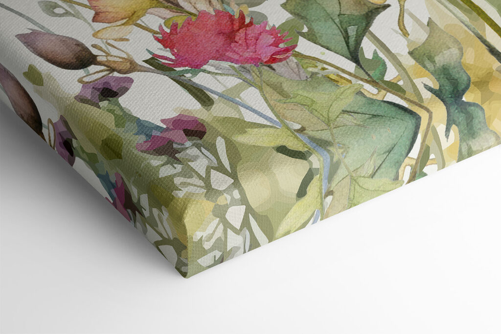 A watercolor painting of flowers