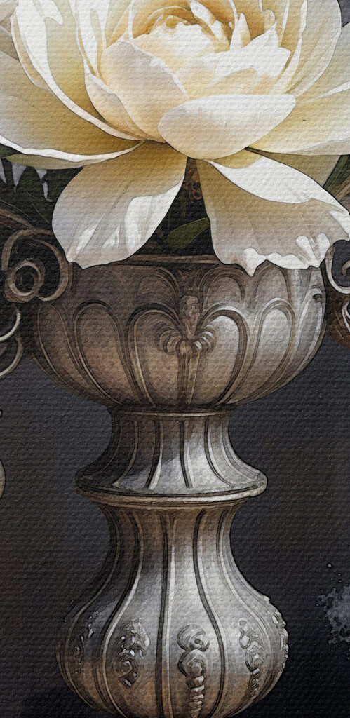 Elegant flowers in a decorative setting Elegant flowers in a decorative setting
