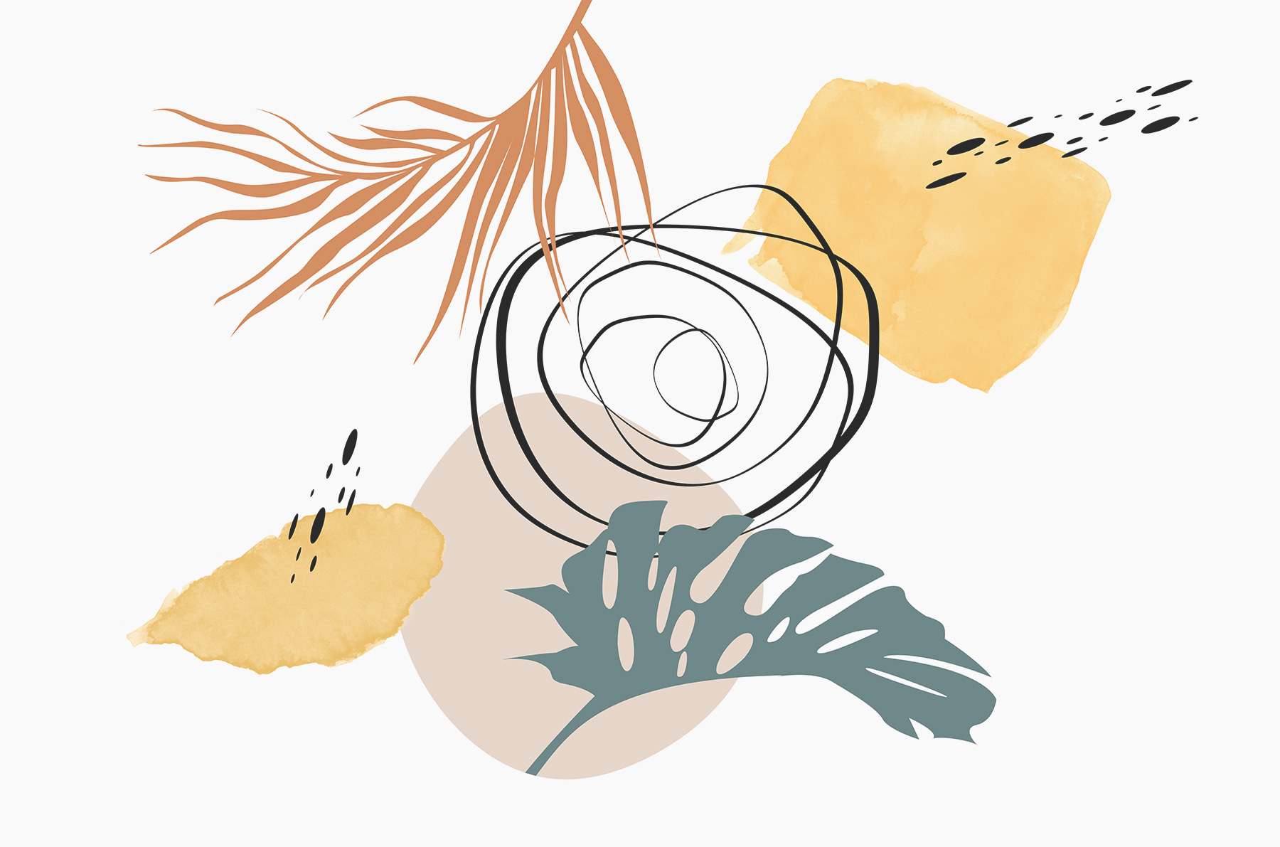 Close up of a painting