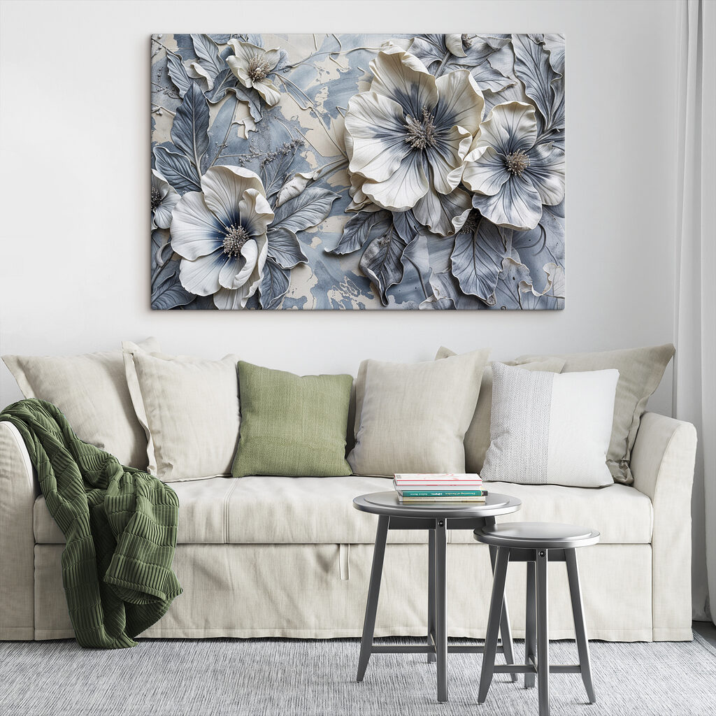 Group of flowers on a surface