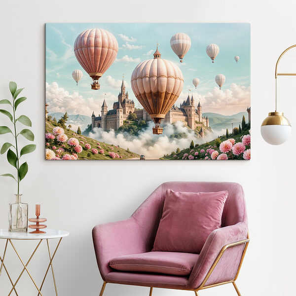 Kastély hőlégballonokkal Kastély hőlégballonokkal