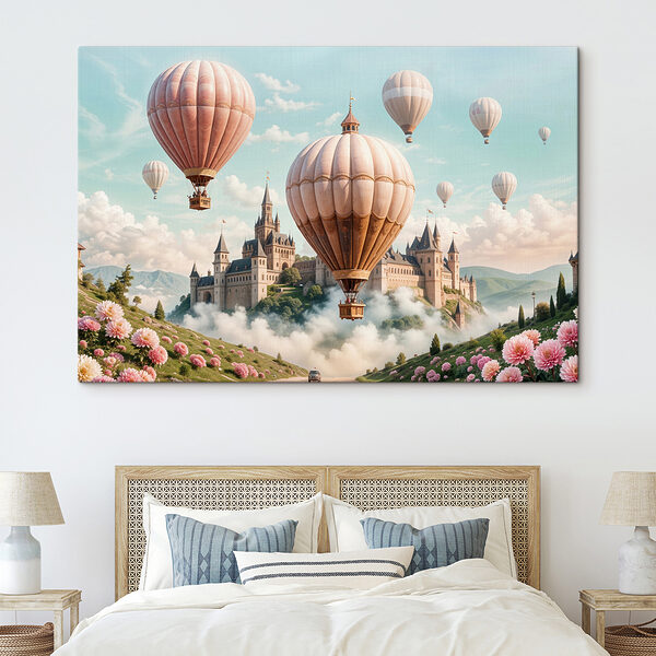Kastély hőlégballonokkal Kastély hőlégballonokkal