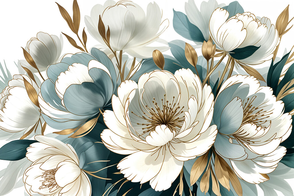 Beautiful blossoms in soft hues