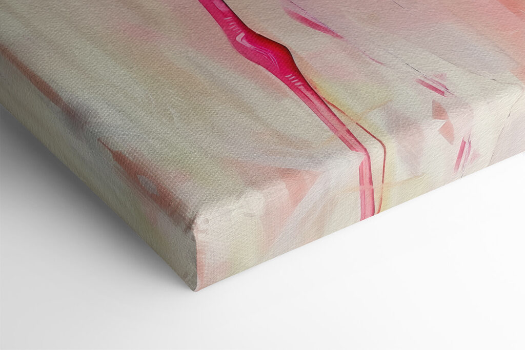 Pink flamingo with long legs