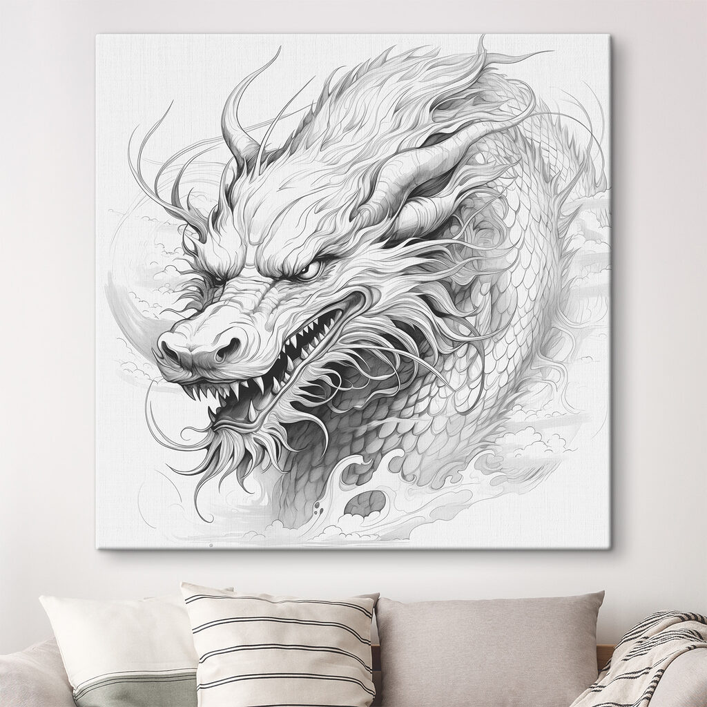 Drawing of a dragon