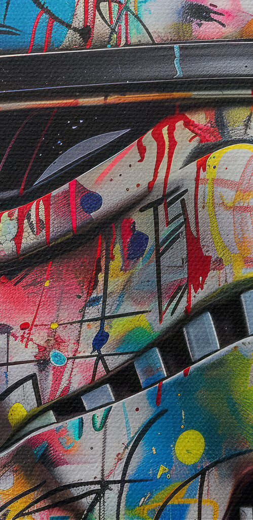 Colorful storm trooper helmet