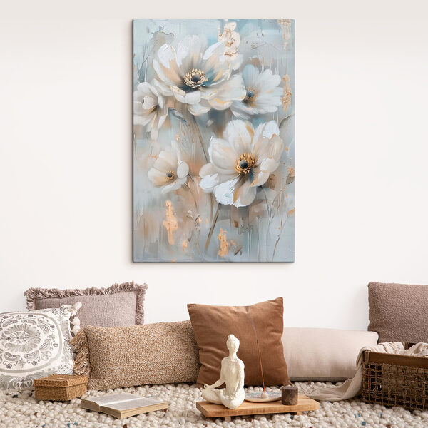 Blossoms in soft, tranquil hues Blossoms in soft, tranquil hues