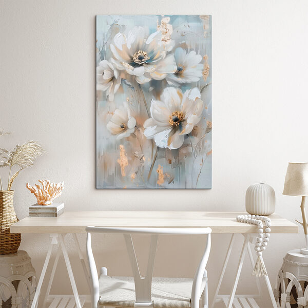 Blossoms in soft, tranquil hues Blossoms in soft, tranquil hues