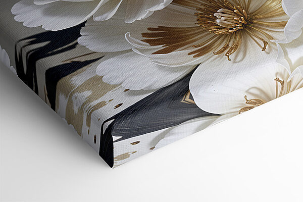 Elegant blooms in a dark vase Elegant blooms in a dark vase