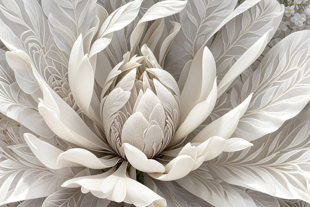 Delicate floral design in soft hues Delicate floral design in soft hues