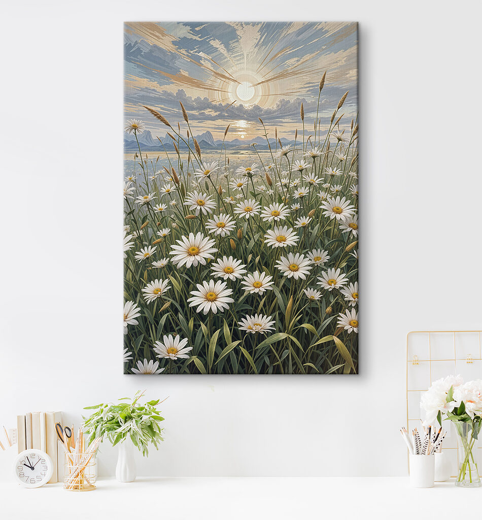 Field of white flowers