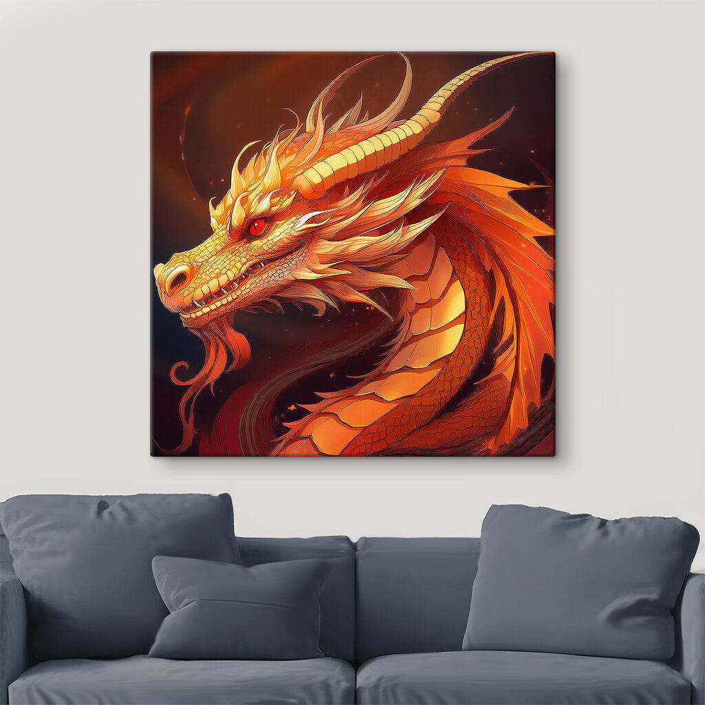 Dragon with red eyes Dragon with red eyes