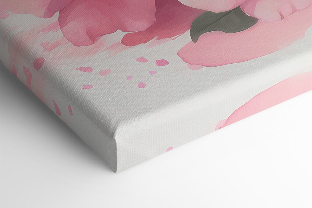 Rabbit with pink flowers