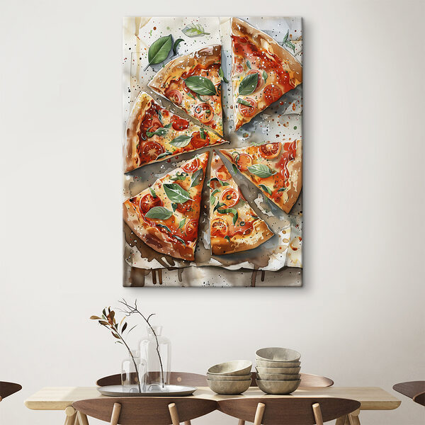 Pizza paradicsommal és bazsalikommal Pizza paradicsommal és bazsalikommal