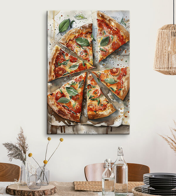 Pizza paradicsommal és bazsalikommal Pizza paradicsommal és bazsalikommal