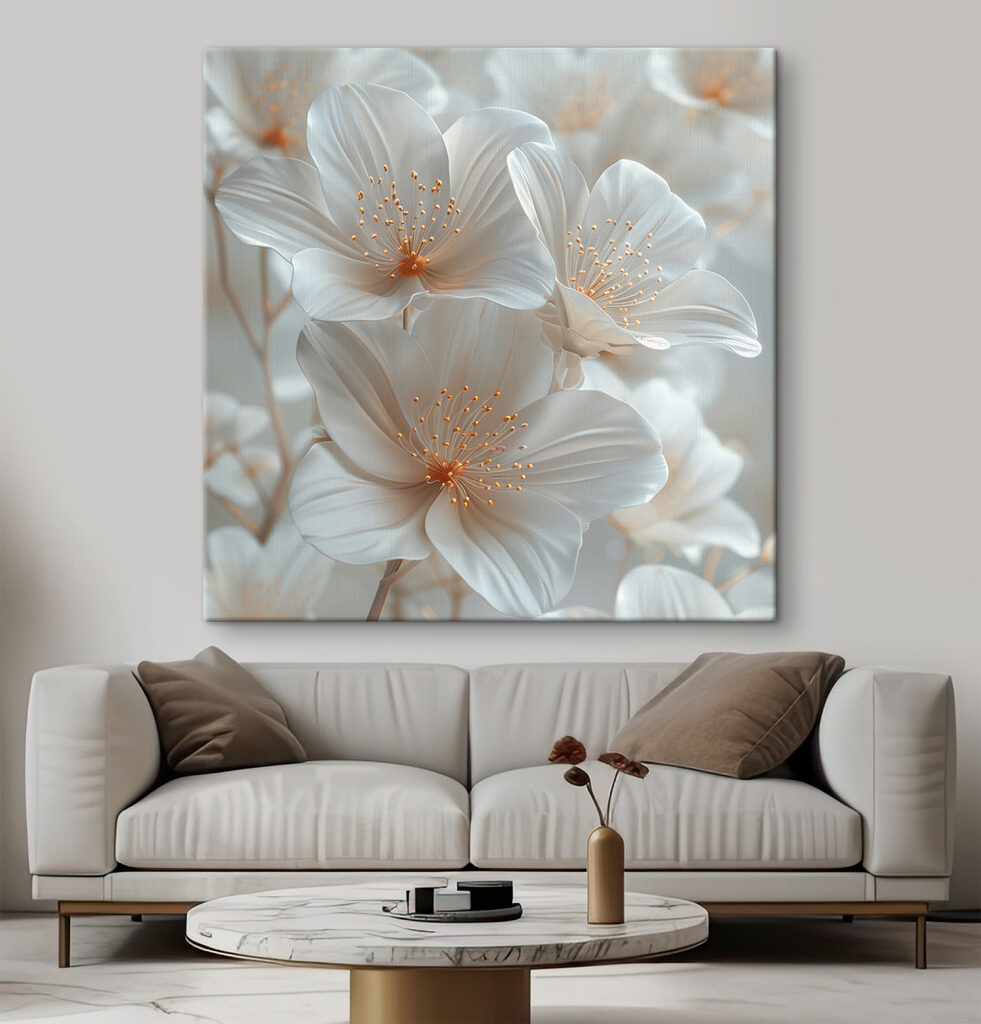 Group of white flowers