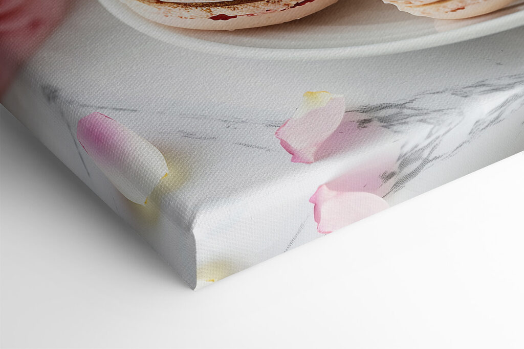 Cup of coffee and cookies on a plate