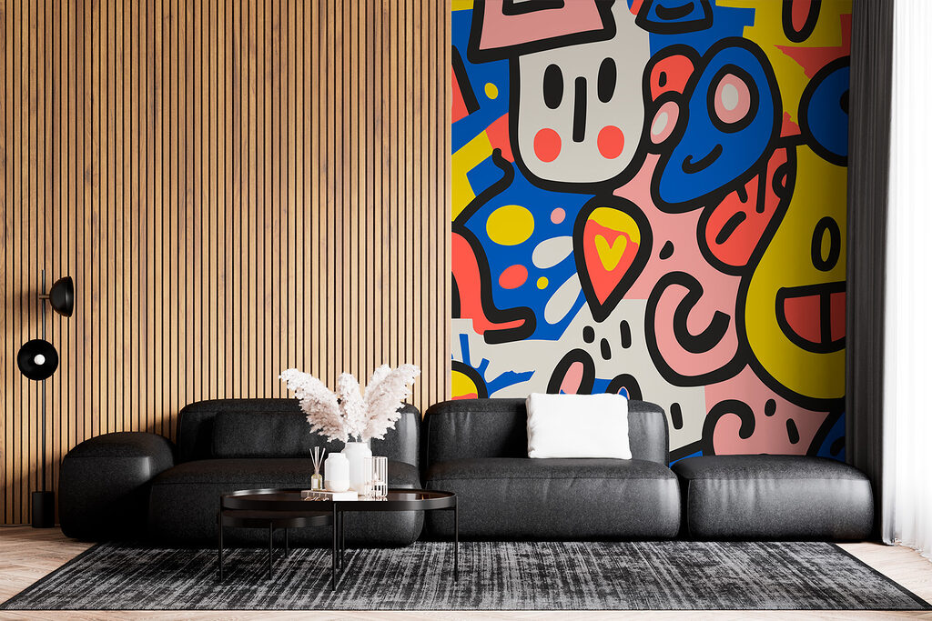 Colorful pattern with different shapes and colors Colorful pattern with different shapes and colors