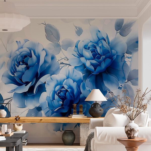 Group of blue flowers