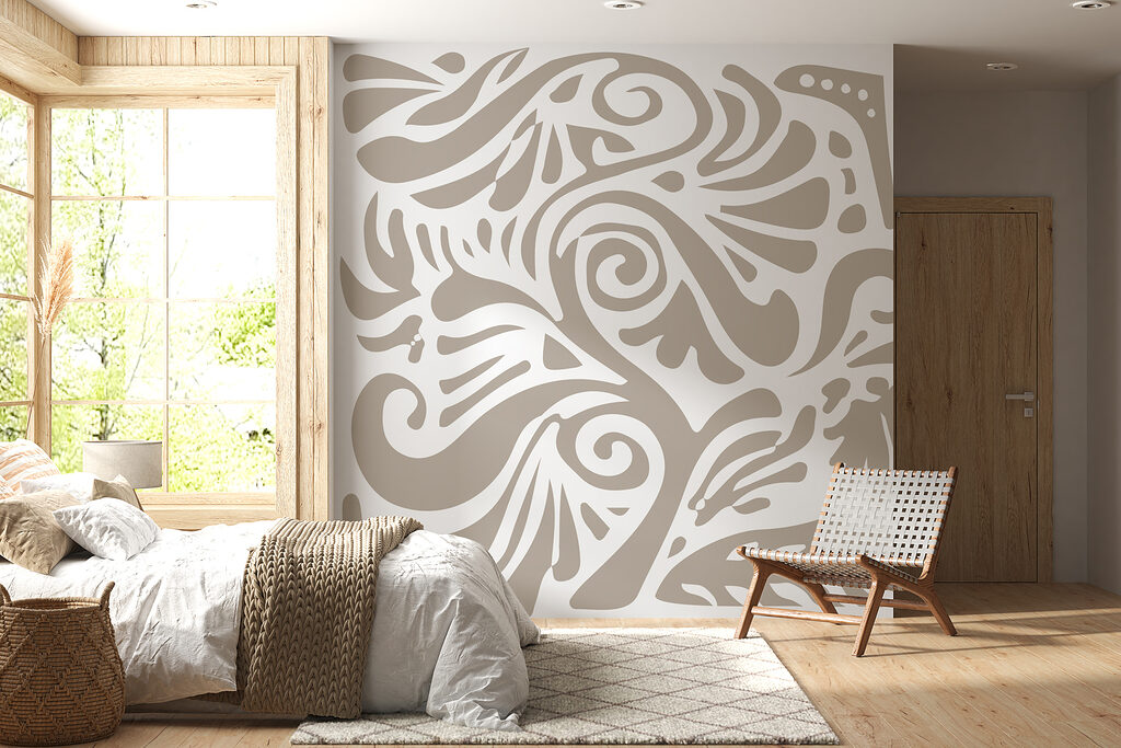 White and gray pattern