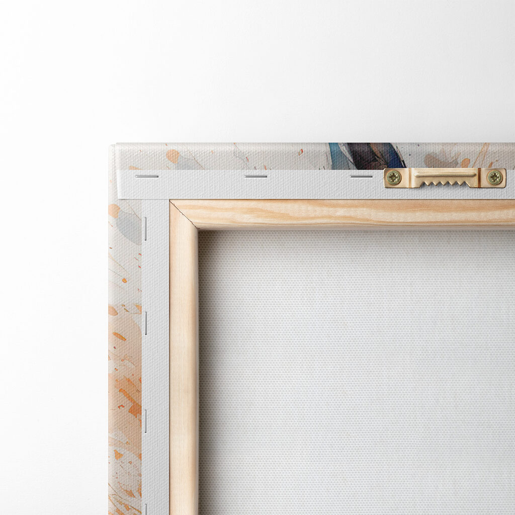 Rabbit with paint splashes